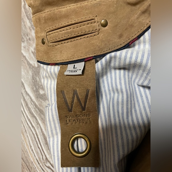 SOLD Vintage Wilsons Leather Jacket Blazer Boho Western - Picture 11 of 14